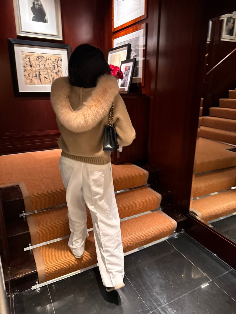 Gilet en fourrure - MARRON